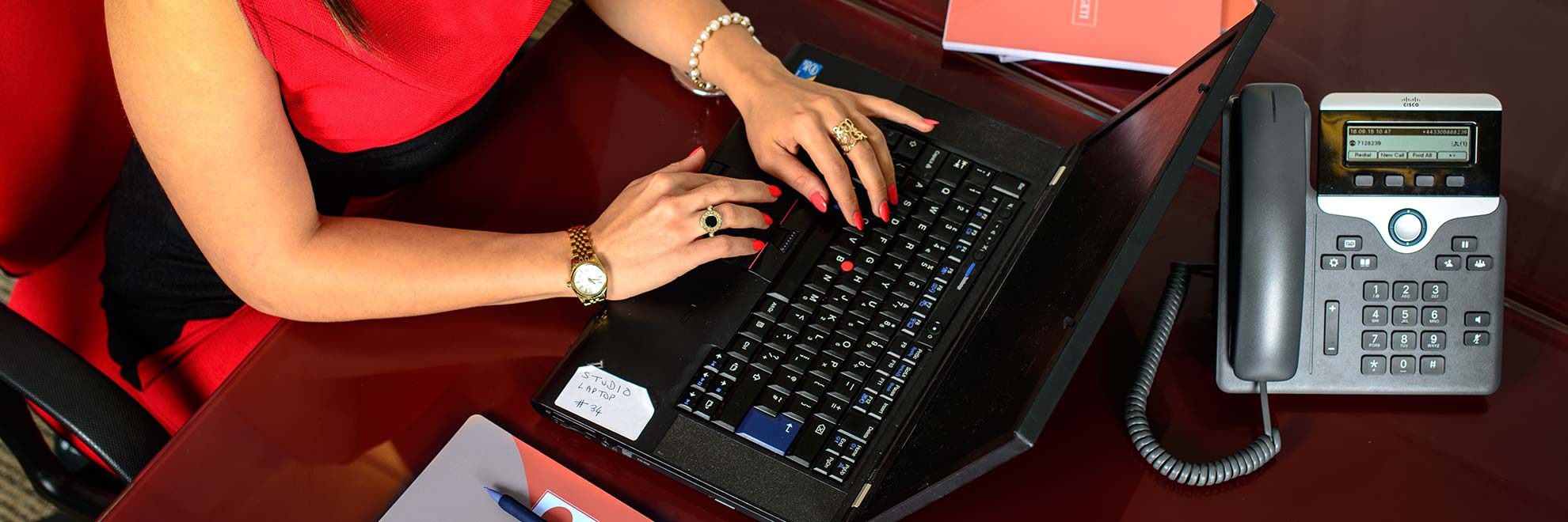 woman working with computer