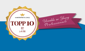 Sogeti på Topp 10-lista över  Karriärföretag för Young Professionals