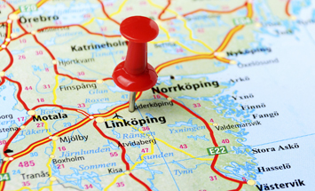Karta över Linköping